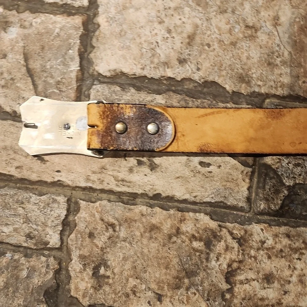 Vintage Leather Horse Belt